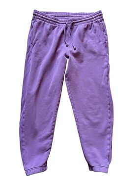Aritzia Cozy Sweat fleece Boyfriend Sweat pant Lavender Purple Size Large